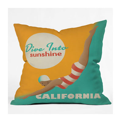 DENY Designs Anderson Design Group Dive California Throw Pillow