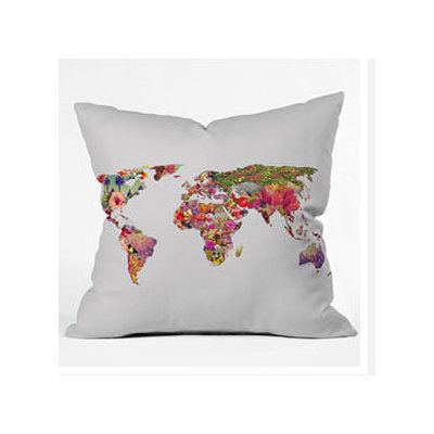 DENY Designs Bianca Green Its Your World Throw Pillow