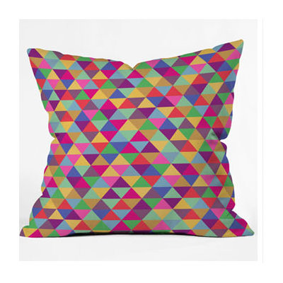 DENY Designs Bianca Green in Love with Triangles Throw Pillow