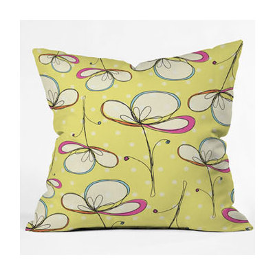 DENY Designs Rachael Taylor Floral Umbrellas Throw Pillow