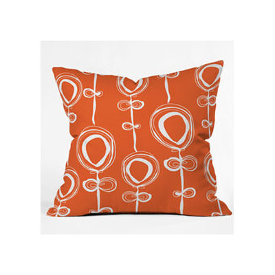 DENY Designs Rachael Taylor Contemporary Orange Throw Pillow