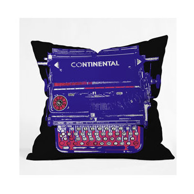 DENY Designs Romi Vega Continental Typewriter Throw Pillow