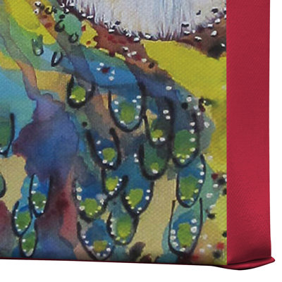 DENY Designs Clara Nilles Owl On Lipstick Gallery Wrapped Canvas