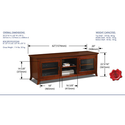 Wildon Home &reg; Mali 62" TV Stand