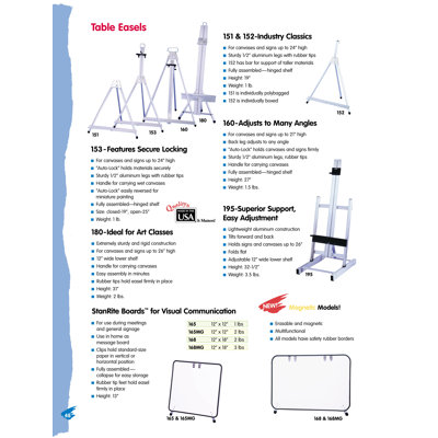 Testrite Art Class Table Easel
