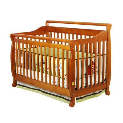 Dream On Me Liberty Two Piece Convertible Crib Nursery Set in Pecan