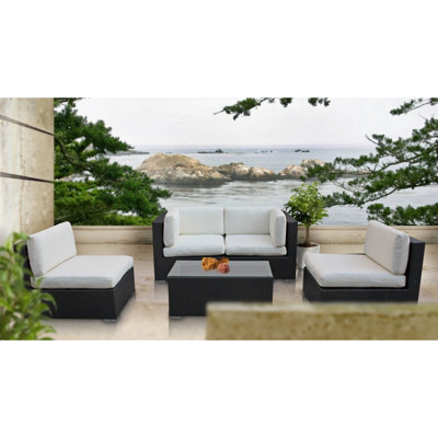 Modway Camfora 5 Piece Deep Seating Group with Cushions
