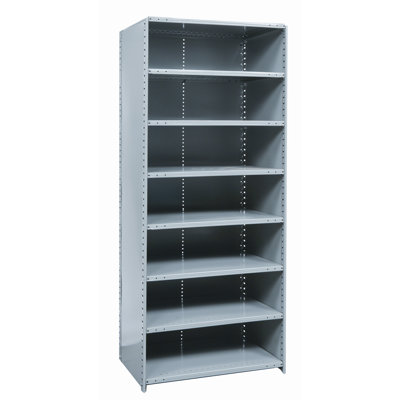 Hallowell Hi-Tech Shelving Medium-Duty Closed Type Starter Unit with 8 Shelves