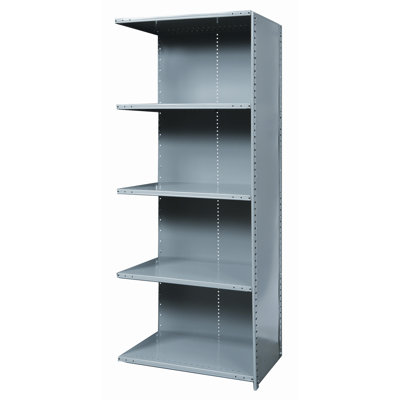 Hallowell Hi-Tech Shelving Extra Heavy-Duty Closed Type Starter and Optional Add-on Unit with 5 Shelves