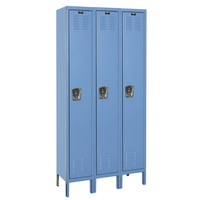 Hallowell Premium 3-Wide Single Tier Locker (Unassembled)