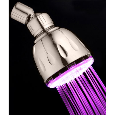MagicShowerhead 5 Second Color Changing Fixed LED Illuminated Shower Head