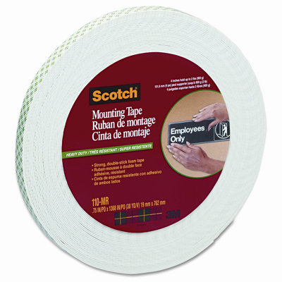 3M Foam Mounting Tape, 3/4", 1368" Long                                                                                         
