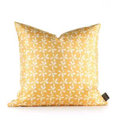 Inhabit Aequorea Rhythm Stencil Pillow in Pear and Rust