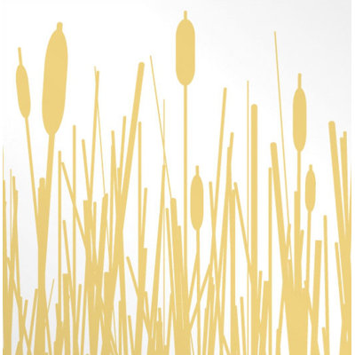 Inhabit Cattails Slat Hanging Panel in Sherbet