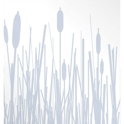 Inhabit Cattails Slat Hanging Panel in Ice