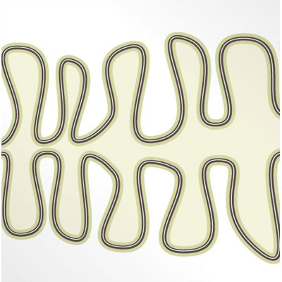 Inhabit Kelp Stretched Wall Art in Moss