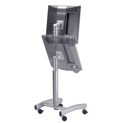 Woodware Furniture Mobile Flat Panel Pneumatic Lift 26" TV Stand