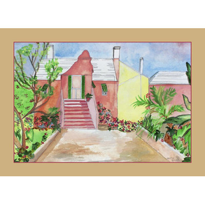 Orange House Place Mat (Set of 4)
