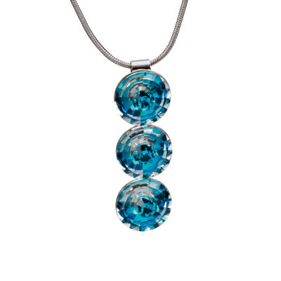 Preciosa Livia Metal Snake Chain Crystal Pendant