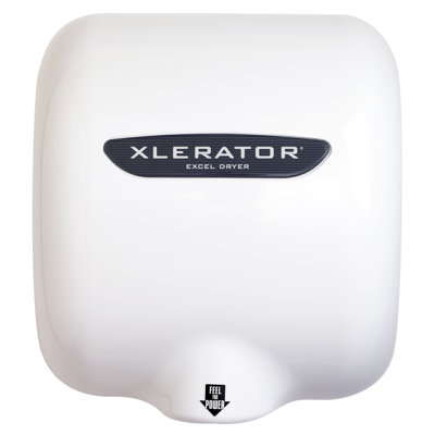 Excel Dryer White Thermoset (BMC) XLERATOR Automatic Surface Mounted Hand Dryer