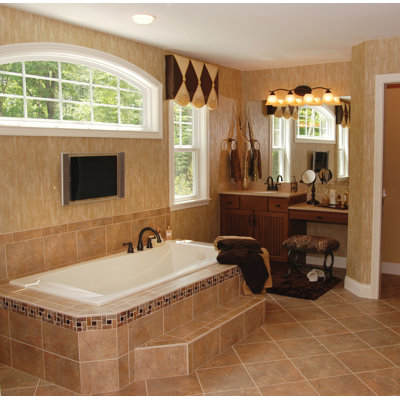 Hydro Systems Designer Charlotte 72" W X 36" D Air Bath Tub with Thermal System