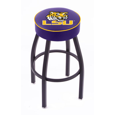 Holland Bar Stool NCAA Single Ring Swivel Barstool with Black Base 
