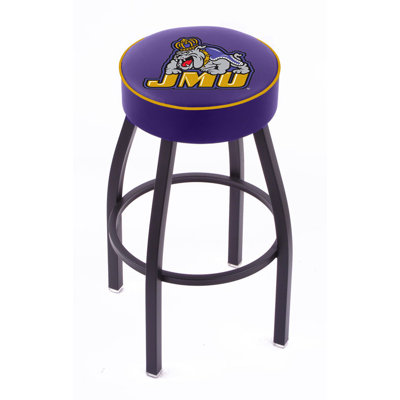 Holland Bar Stool NCAA Single Ring Swivel Barstool with Black Base 