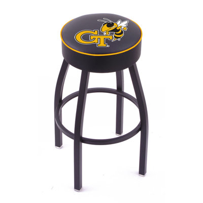Holland Bar Stool NCAA Single Ring Swivel Barstool with Black Base 