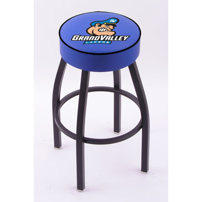 Holland Bar Stool NCAA Single Ring Swivel Barstool with Black Base 