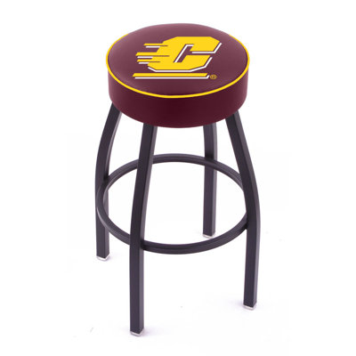 Holland Bar Stool NCAA Single Ring Swivel Barstool with Black Base 