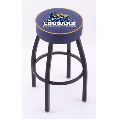 Holland Bar Stool NCAA Single Ring Swivel Barstool with Black Base 