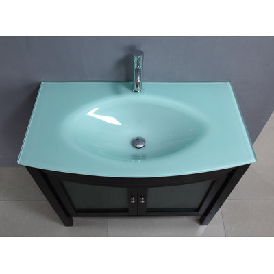 Legion Furniture 39" Single Bathroom Vanity Set in Espresso