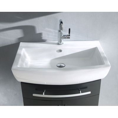 Legion Furniture 27.5" Single Bathroom Vanity Set in Espresso