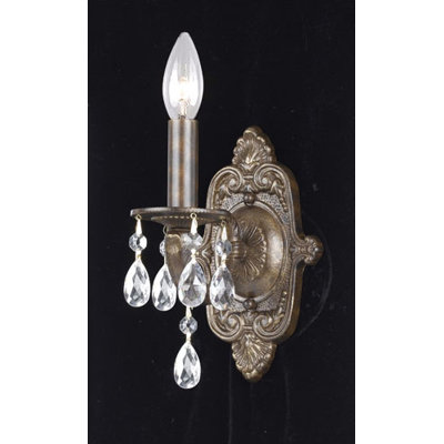 Crystorama Sutton  Candle Wall Sconce in Venetian Bronze