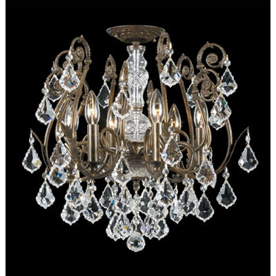 Crystorama Imperial 6 Light Semi Flush Mount