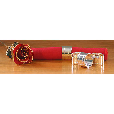 Brass & Silver Traditions Napkin Ring (Set of 4)