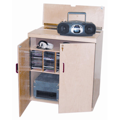 Wood Designs Lock-It-Up Center Audio Cabinet
