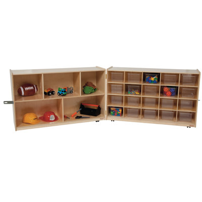 Wood Designs Half and Half Twenty Tray Storage Unit