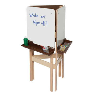 Wood Designs Natural Environment 3-Way Easel with Brown Tray