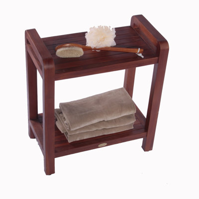 Decoteak LiftAide Teak Ergonomic Spa Shower Bench