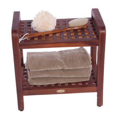 Decoteak Teak Grate Stool