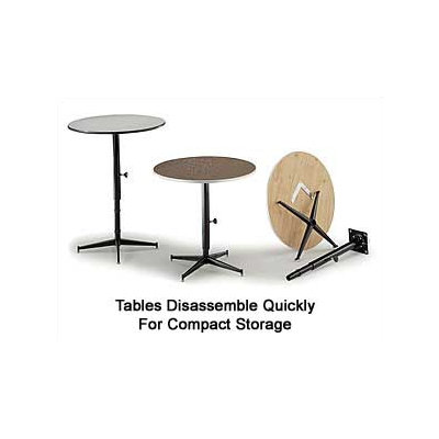 Midwest Folding Products Dual Height Cocktail Table with Plywood Top
