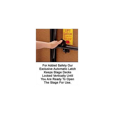 Midwest Folding Products 24" x 6' x 8' Mobile Stage with Carpeted Deck