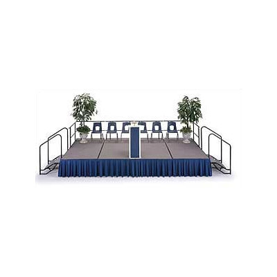 Midwest Folding Products 4' x 8' Portable Stage with Hardboard Deck