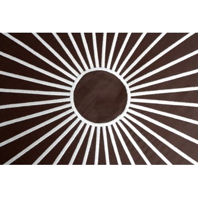 True Modern Starburst Bedding Collection in Brown and Blue