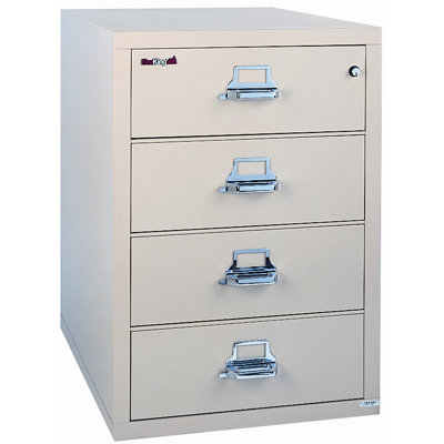 Fire King 38" W Four-Drawer Lateral File