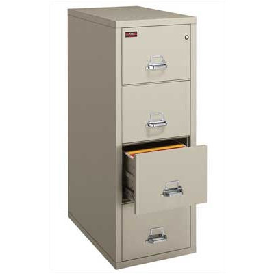 Fire King Four-Drawer Vertical Letter File