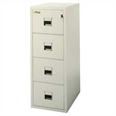 Fire King 21" W Four-Drawer Vertical Signature File