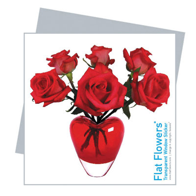 Oots Flat Flowers Greetings in Roses Heart