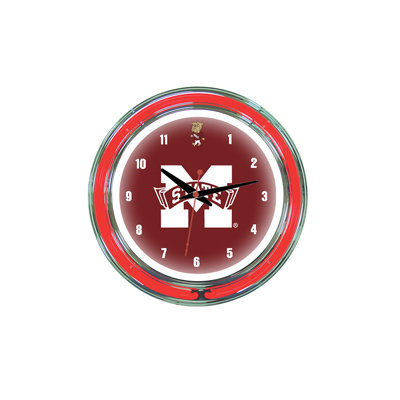 Wave 7 NCAA 14" Team Neon Wall Clock